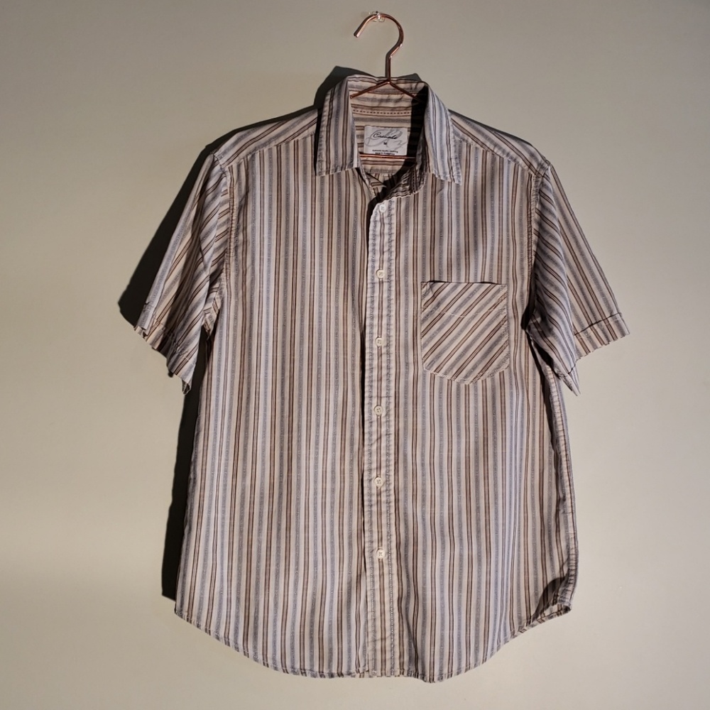 RY Casuals | Men's Pinstriped Casual Button Up Top